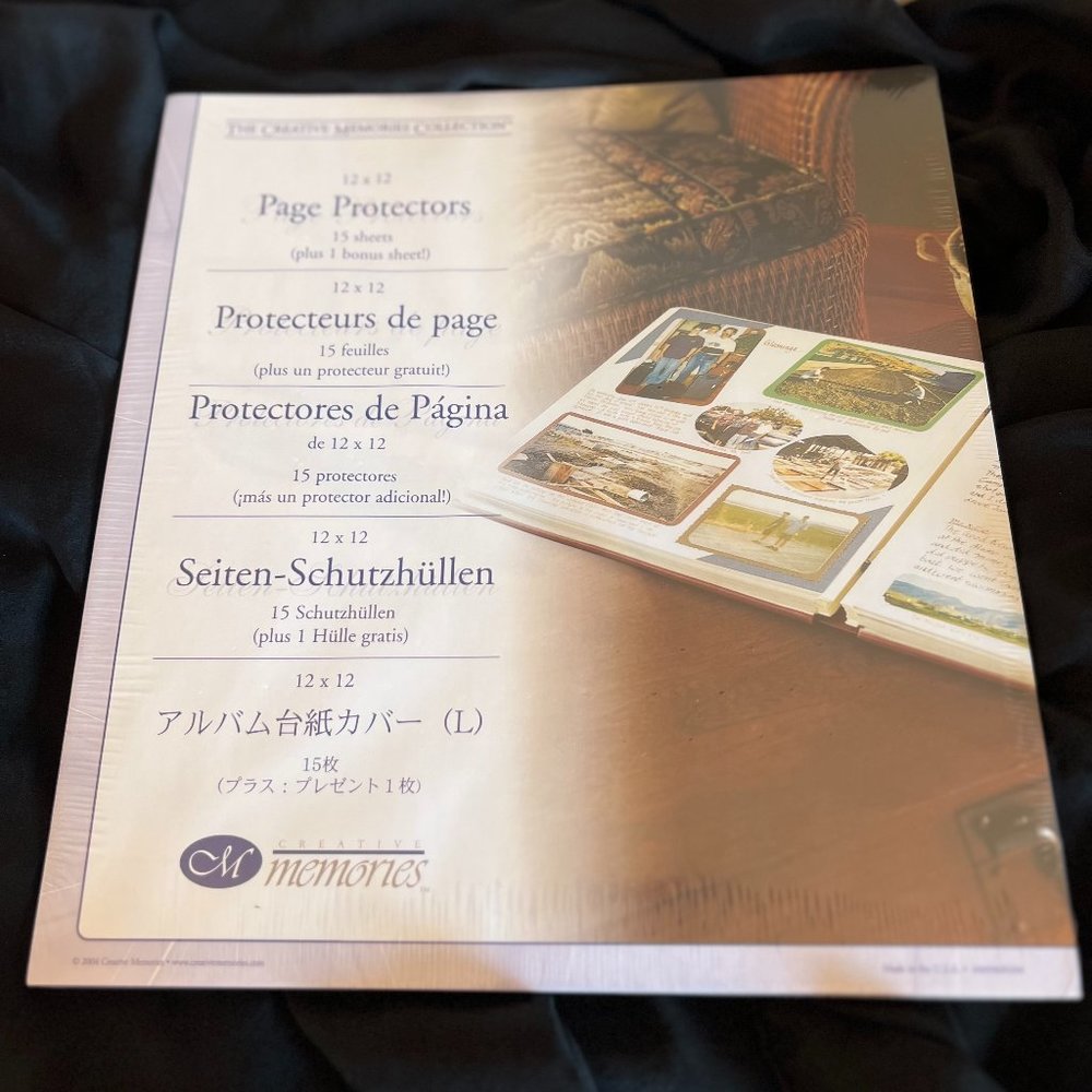 Creative Memories 12x12 Page Protectors - 16 sheets. NWOT